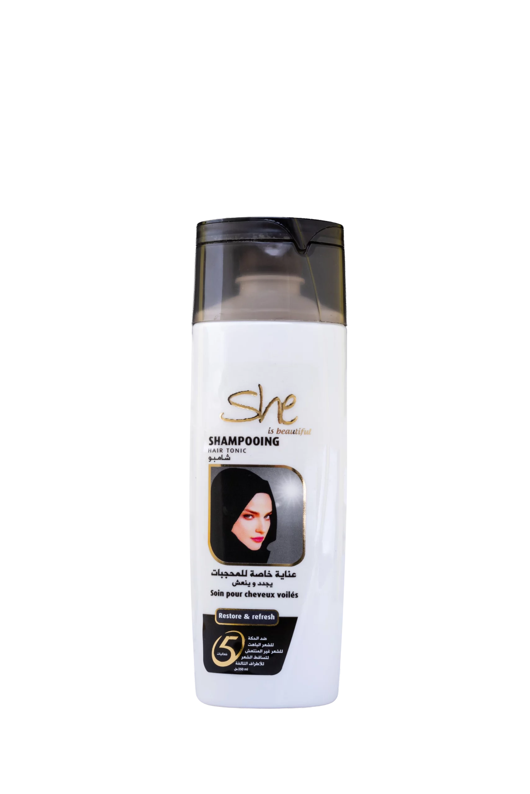 Shampooing soins pour cheveux voilés
