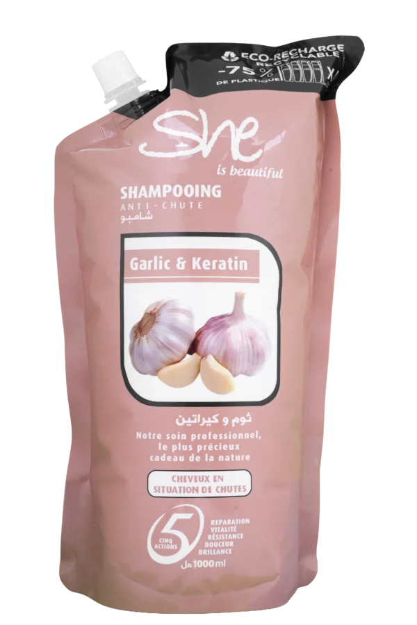 Shampooing Garlic & Kératin