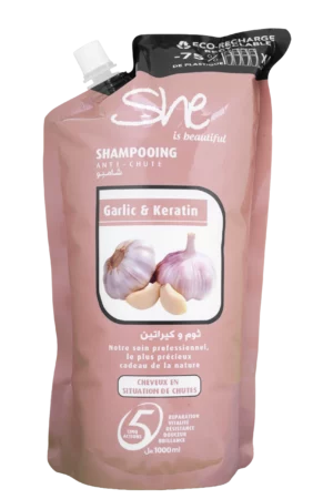 Shampooing Garlic & Kératin