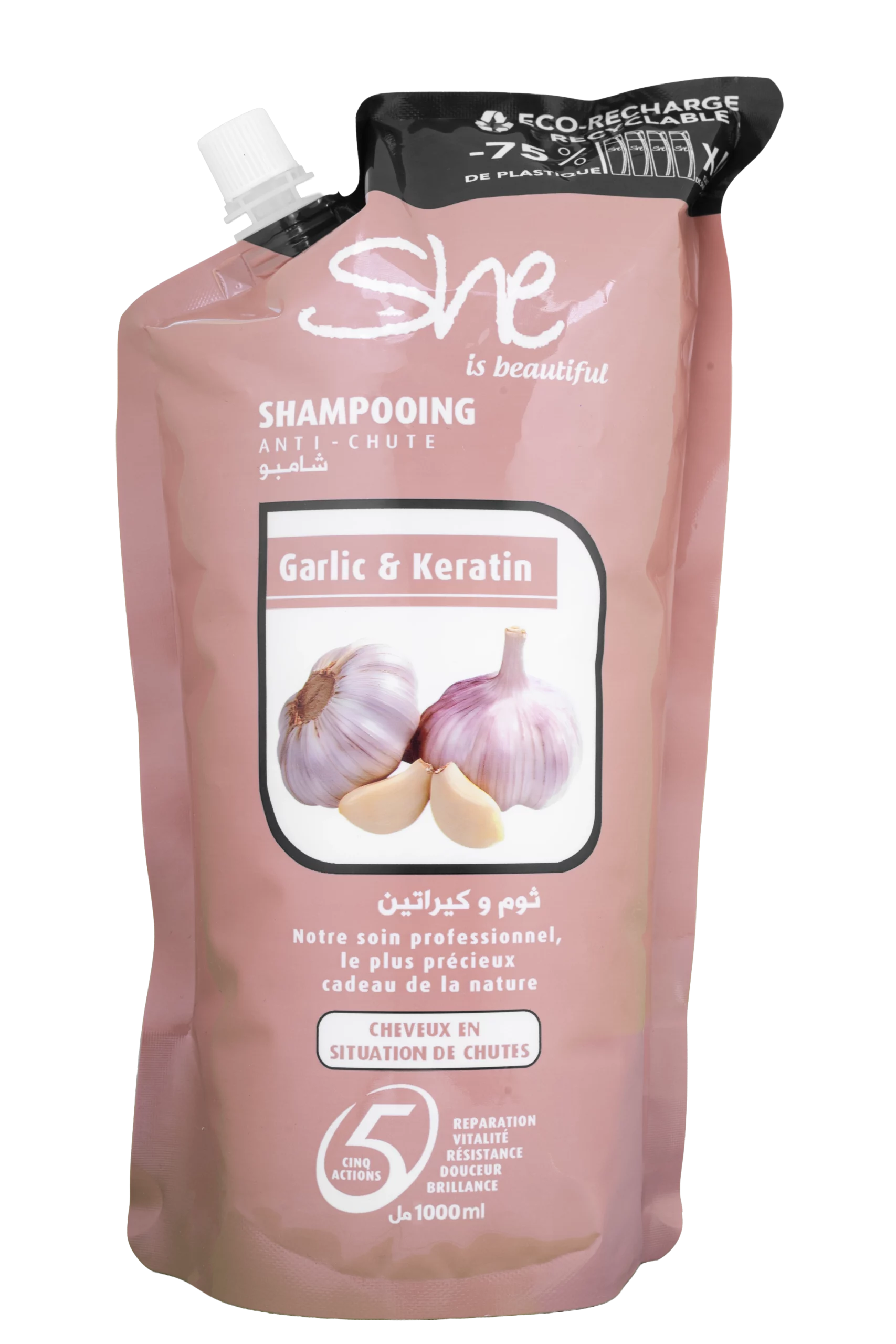 Shampooing Garlic & Kératin